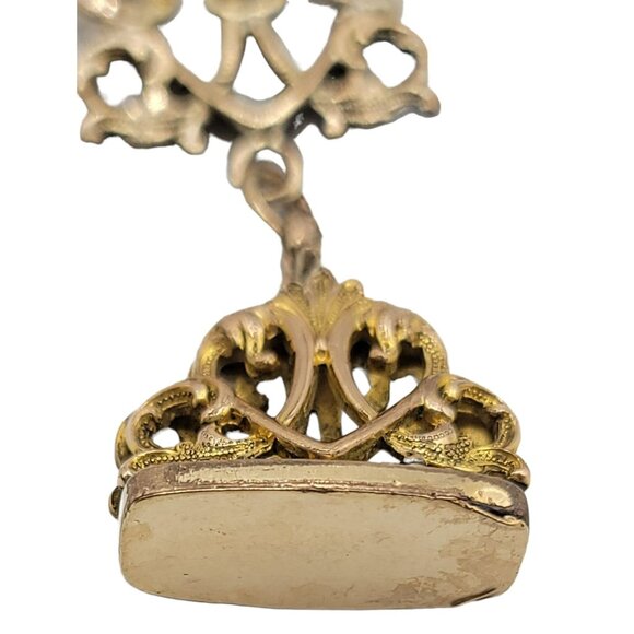 Bates & Bacon Antique Edwardian Dated 1903 Gold-filled Watch Fob - Picture 2 of 8